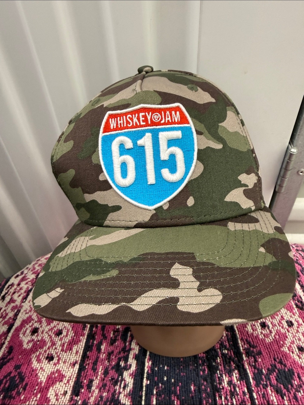 Whiskey Jam 615 Camo 100% Baseball Cap